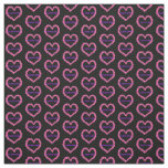 I Love You Fabric Black Background