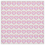 I Love You Fabric White Background