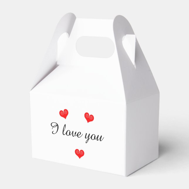 I love you Favor Box (Front Side)
