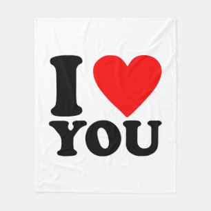 I Love You Fleece Blanket