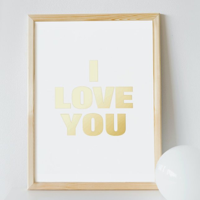 I LOVE YOU FOIL PRINTS (Creator Uploaded)