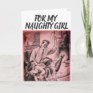 I LOVE YOU FOR WIFE SPANKING ROMANTIC GREETING CARD