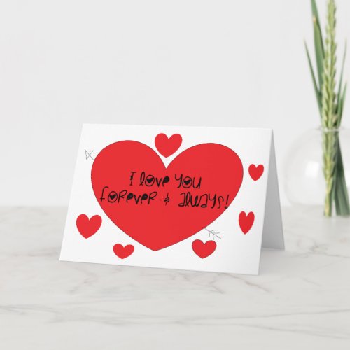 I love you forever and always card