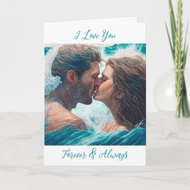 I Love You Forever and Always Romantic Card (Front)