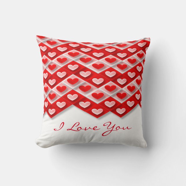 I Love You Forever | Valentine's Day Throw Pillow (Front)