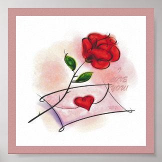 I LOVE YOU! Framed Print