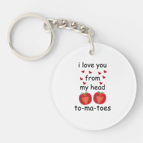 I love you from my head to_ma_toes keychain