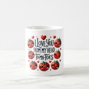 I Love You From My Head Tomatoes - Cute Pun Mug