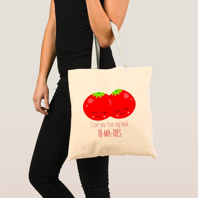 I Love You From My Head Tomatoes Tote Bag (Creator Uploaded)