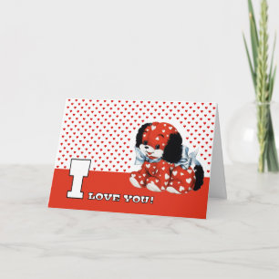 I Love You! Funny Puppy Valentine's Day  Holiday Card