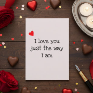 I love you Funny Valentine's day Anniversary Card