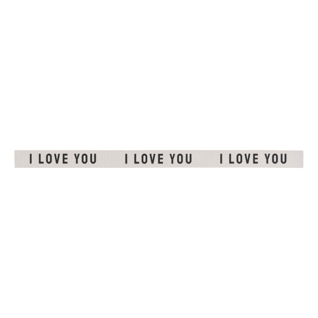 I Love You Gift Favor Craft Grosgrain Ribbon (Front)