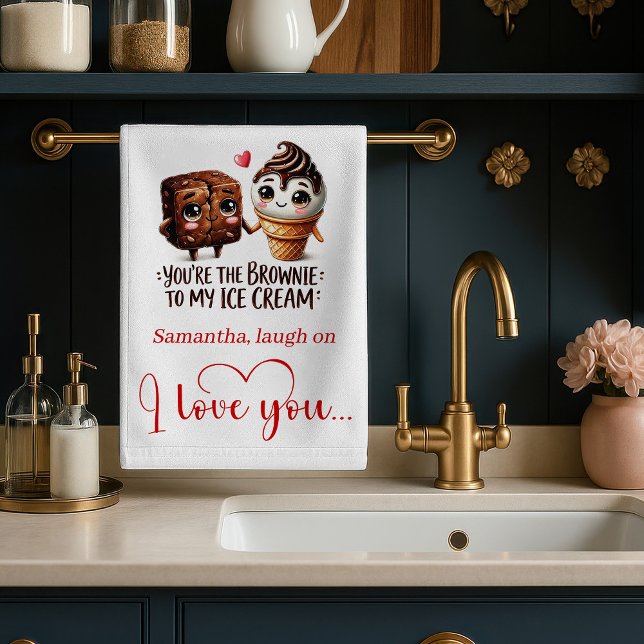 I Love You Gift Funny Food Valentine Towel (I Love You Gift Funny Food Valentine Towel)
