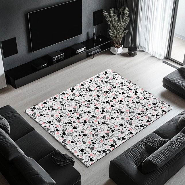 I Love You Gift Hand Drawn Heart Area Rug (I Love You Gift Hand Drawn Heart Area Rug)