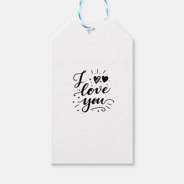 i love you gift tags (Front)