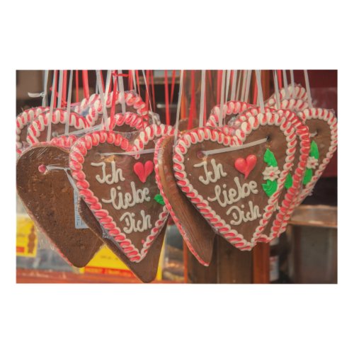 I Love You Gingerbread Hearts At The Holiday Wood Wall Decor