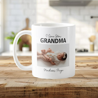 I love You Grandma Baby Photo Keepsake Coffee Mug