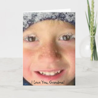 I love you Grandma! Card