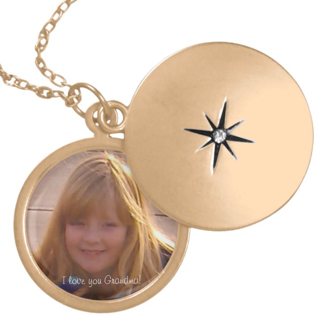 I love you Grandma Gold Plated Necklace (Front)