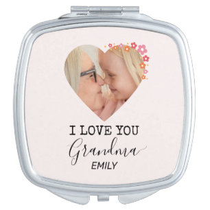 I Love You Grandma Personalized Compact Mirror