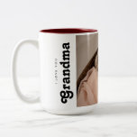 I love you Grandma Photo from baby Two-Tone Coffee Mug