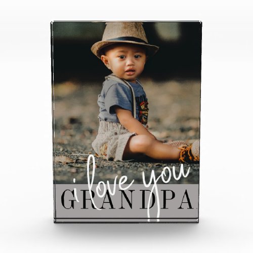 I Love You Grandpa Custom Photo