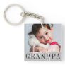 I Love You Grandpa Custom Photo Keychain