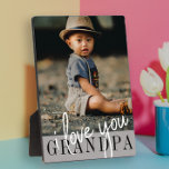 I Love You Grandpa Custom Photo Plaque at Zazzle