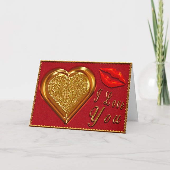 I Love You Greeting Card (Front)