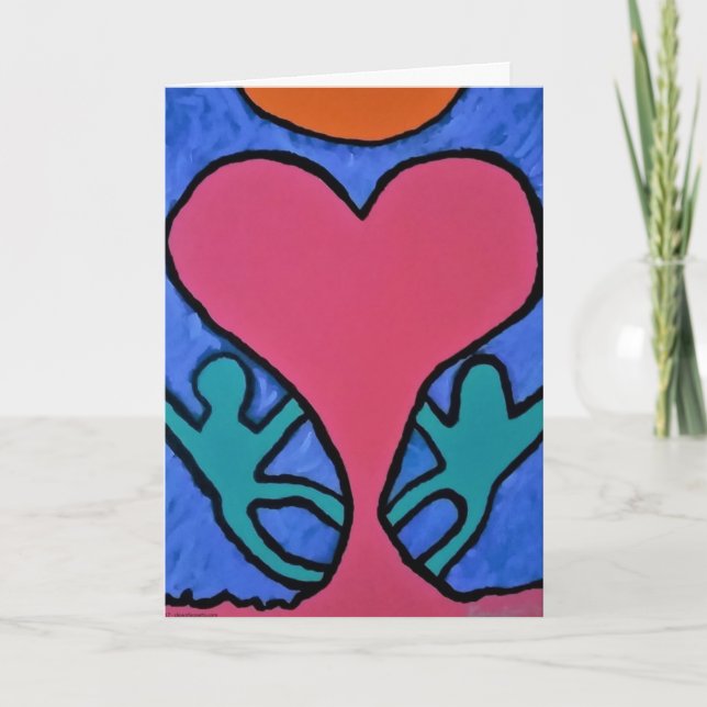 I LOVE YOU Greeting Card - Art Print Our Love (Front)