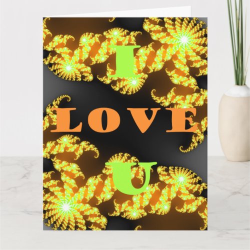 I love You Hakuna Matata Golden yellow best wishes Card