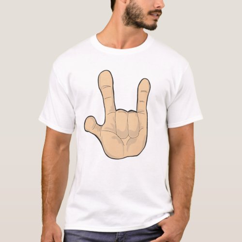 I LOVE YOU HAND GESTURE T_Shirt