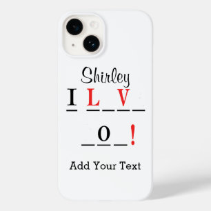 I Love You-Hangman Style by Shirley Taylor Case-Mate iPhone 14 Case