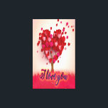 I love you happy valentines day  canvas print<br><div class="desc">Love the feeling which filled our heart with emotions, love which is essential to feel alive , love which is connects to strangers in an unbroken bond which last forever. Love that makes us feel special, love that gives beloved such power that they feel their beloved heartbeat in self's heart.Love...</div>