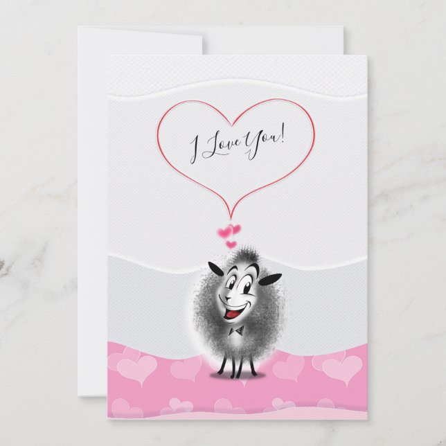 "I Love You!" - Happy Valentine's Day Lovely Holiday Card (Front)