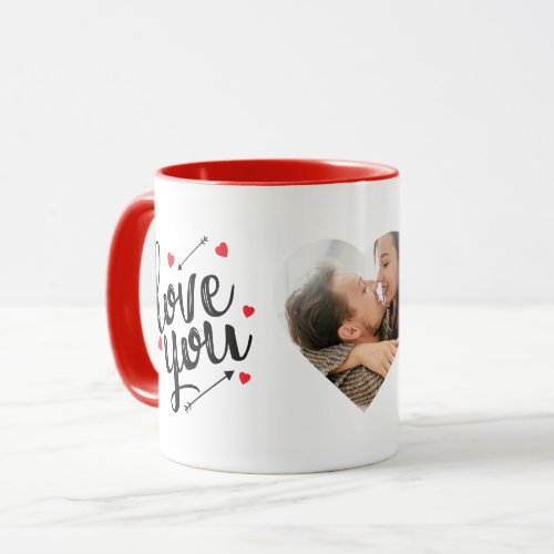 I Love You  Happy Valentines Day Modern Mug