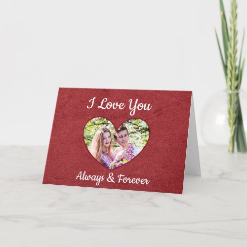 I Love You Happy Valentines Day Personalized Card