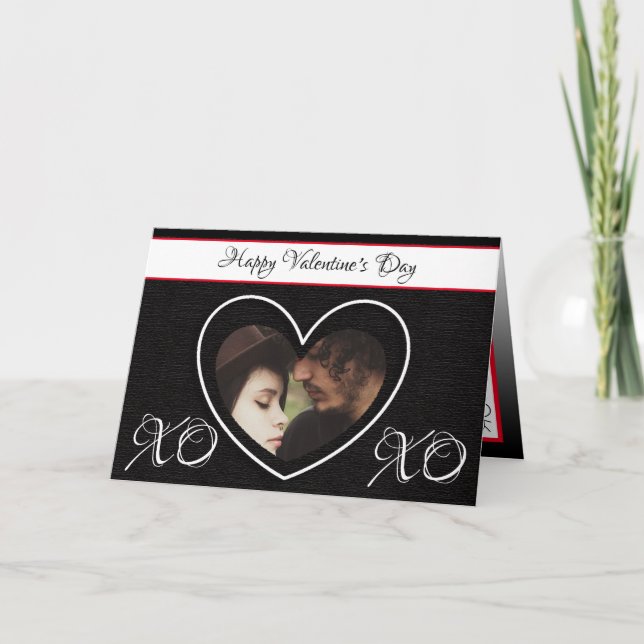 I Love You Happy Valentine's Day Personalized Card (Front)