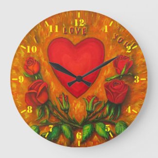 I Love You - heart and roses