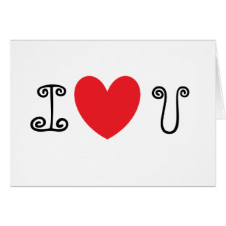 I Love You Heart Cards
