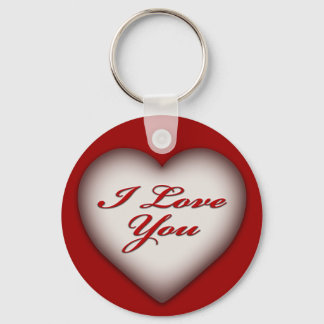 I Love You Heart Keychain