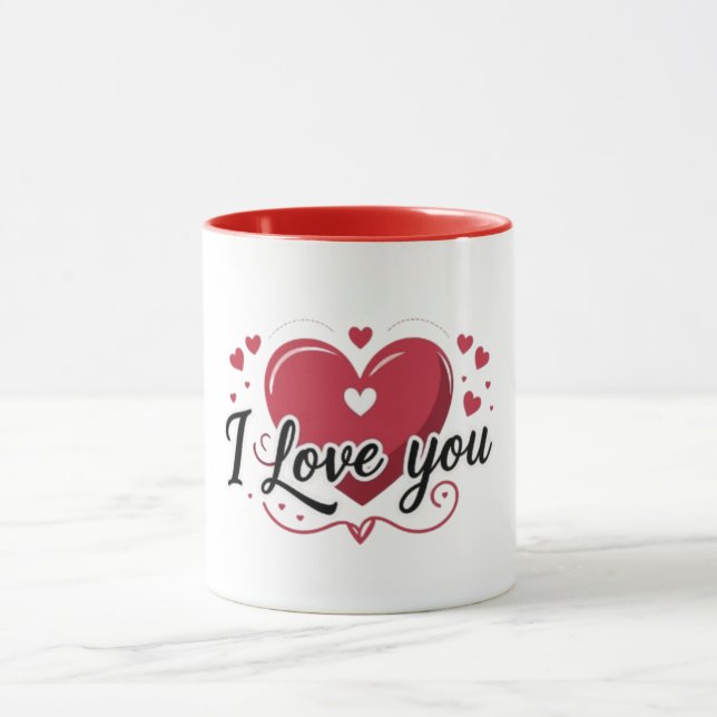 I Love You Heart Mug (Center)