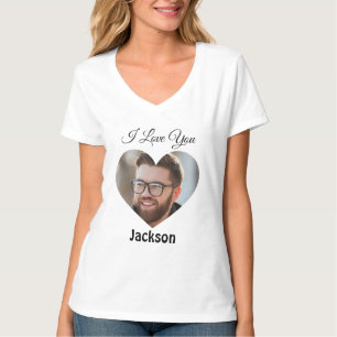 I Love You Heart Personalize T-Shirt