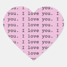"I love you" 