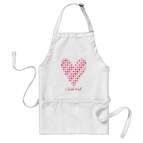 I Love You Hearts Apron