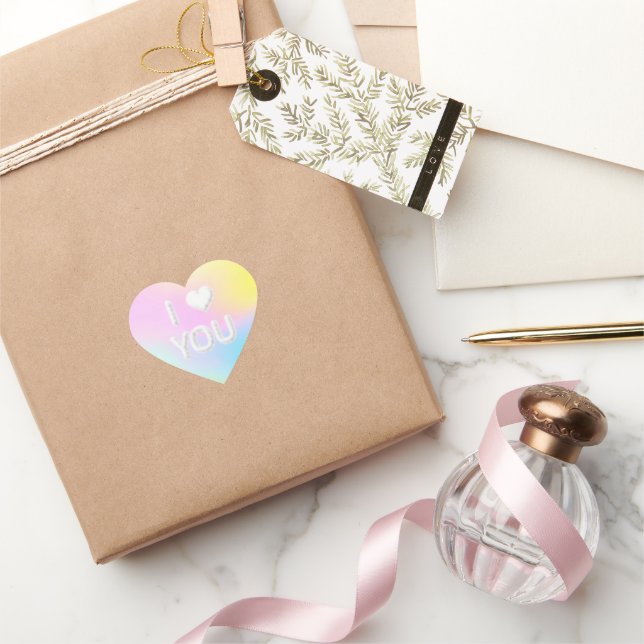 I Love You  Heartshaped Stickers (Gifting)