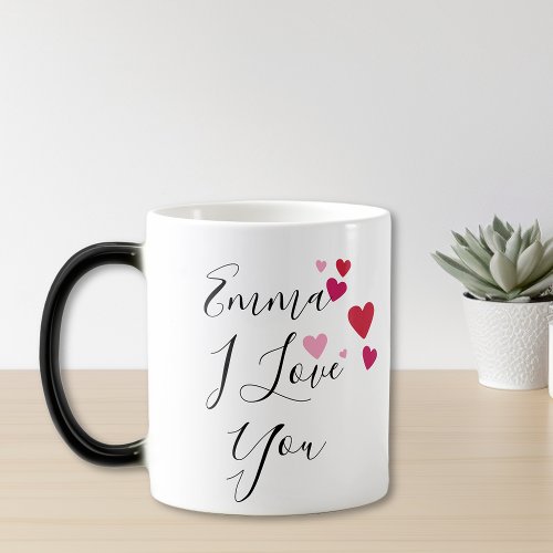 I Love You Hidden Message Surprise Valentines day Magic Mug