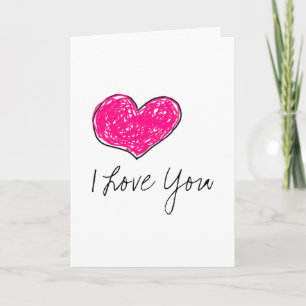 I Love You Holiday Card