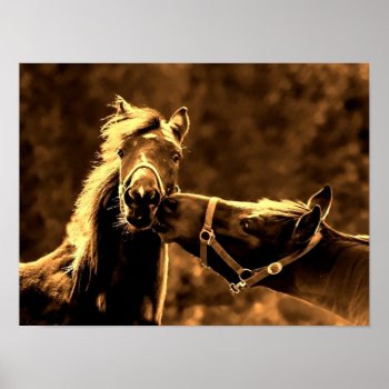 I Love You - Horse Poster by GiftStation at Zazzle