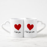 I Love You, I Love You More Coffee Mug Set at Zazzle